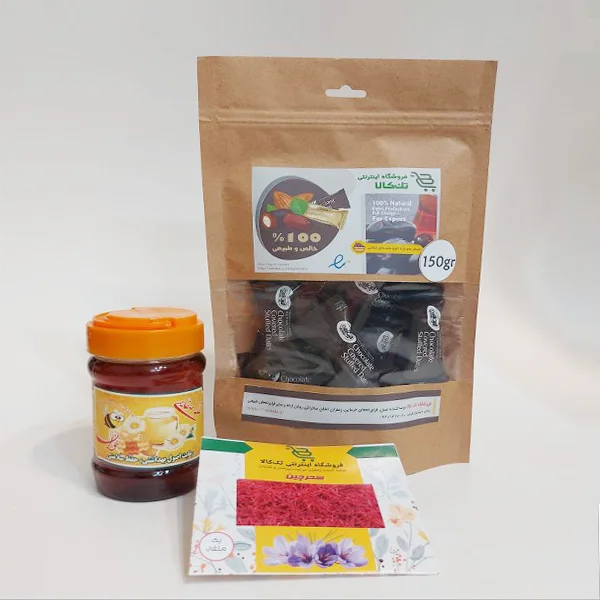بسته خرما، زعفران و عسل